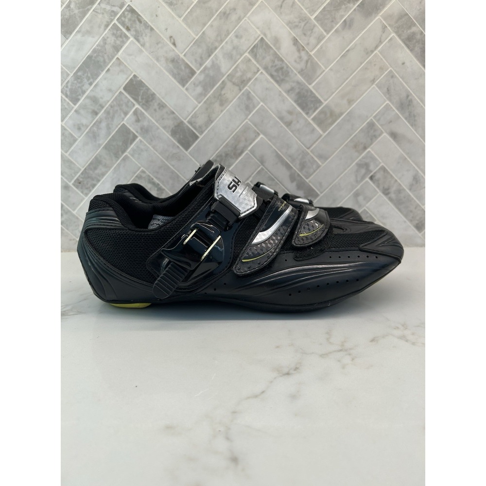 Shimano SH-RT82 Cycling Shoes Road Biking Sneakers Black Straps Mens‎ Size 42